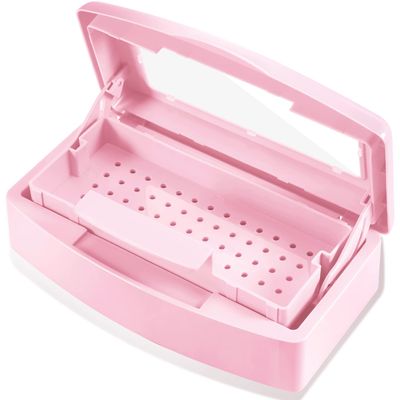 Machine-Ya Plastic Sterilizing Tray,Sterilization Box,Nail Art Tool Sterilizer Tray, Sterilizer Tray Box Nail Art Salon Sterilizing TooPink