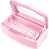 Machine-Ya Plastic Sterilizing Tray,Sterilization Box,Nail Art Tool Sterilizer Tray, Sterilizer Tray Box Nail Art Salon Sterilizing TooPink view 1