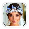 Unicra Butterfly Crowns Silver Bridal Wedding Tiaras Princess Hair Accessories for Women view 1