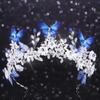 Unicra Butterfly Crowns Silver Bridal Wedding Tiaras Princess Hair Accessories for Women view 2