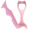 Beaupretty 2pcs Silicone Eyeliner Stencil Reusable Eye Stencils Makeup Aid Tool Winged Liner for Eyes Pink view 1
