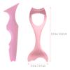 Beaupretty 2pcs Silicone Eyeliner Stencil Reusable Eye Stencils Makeup Aid Tool Winged Liner for Eyes Pink view 2