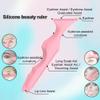 Beaupretty 2pcs Silicone Eyeliner Stencil Reusable Eye Stencils Makeup Aid Tool Winged Liner for Eyes Pink view 4