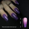 Redykat Handmade 24PCS Glossy Coffin Press On Nails, Salon Quality Nail art, Extra Long Acrylic Fake Nails, False Nails, Home Quick Manicure (thermochromic purple) view 2