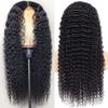 13x4 Deep Wave Lace Front Wigs Human Hair 180% Density Curly Human Hair Wigs for Black Women Wet and Wavy Wig Pre Plucked with Baby Hair (Deep Wave Wig, 22 Inch) view 2