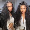 30 Inch Curly Lace Front Wig Human Hair 13x4 Lace Frontal Deep Wave Wig Pre Plucked with Baby Hair 180% Density Brazilian Virgin Wet and Wavy Wigs for Black Women (Deep Wave Wig, 30 Inch) view 1