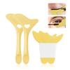 Deacocal Eyeliner Stencils 4Pcs Reusable Silicone Eyeliner Aid Mascara Shield Eyeliner Eyelash Eyeshadow Lipstick Applicator Guide Tool Multifunctional Eye Makeup Tool Easy to Use (Yellow) view 1