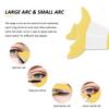 Deacocal Eyeliner Stencils 4Pcs Reusable Silicone Eyeliner Aid Mascara Shield Eyeliner Eyelash Eyeshadow Lipstick Applicator Guide Tool Multifunctional Eye Makeup Tool Easy to Use (Yellow) view 2