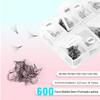 VAVALASH 600 Fans Premade Fans Eyelashes Extensions 5D 6D 7D 8D 10D 12D 14D 16D 24D Premade Lash Fans 8-15mm Mixed Length Promade Loose Fans Thin Base Premade Volume Lash Extension(6D-0.07-D-8-15mm) view 3