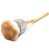 Bestbling Bling Rhinestones Rose Shaped Powder Makeup Brush, Luxury Foundation Brush with Soft Bristles for Makeup Application (Silver) view 4