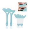 Deacocal Eyeliner Stencils 4Pcs Reusable Silicone Eyeliner Aid Mascara Shield Eyeliner Eyelash Eyeshadow Lipstick Applicator Guide Tool Multifunctional Eye Makeup Tool Easy to Use (Blue) view 1