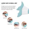 Deacocal Eyeliner Stencils 4Pcs Reusable Silicone Eyeliner Aid Mascara Shield Eyeliner Eyelash Eyeshadow Lipstick Applicator Guide Tool Multifunctional Eye Makeup Tool Easy to Use (Blue) view 2
