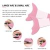 Deacocal Eyeliner Stencils 4Pcs Reusable Silicone Eyeliner Aid Mascara Shield Eyeliner Eyelash Eyeshadow Lipstick Applicator Guide Tool Multifunctional Eye Makeup Tool Easy to Use (Pink) view 2