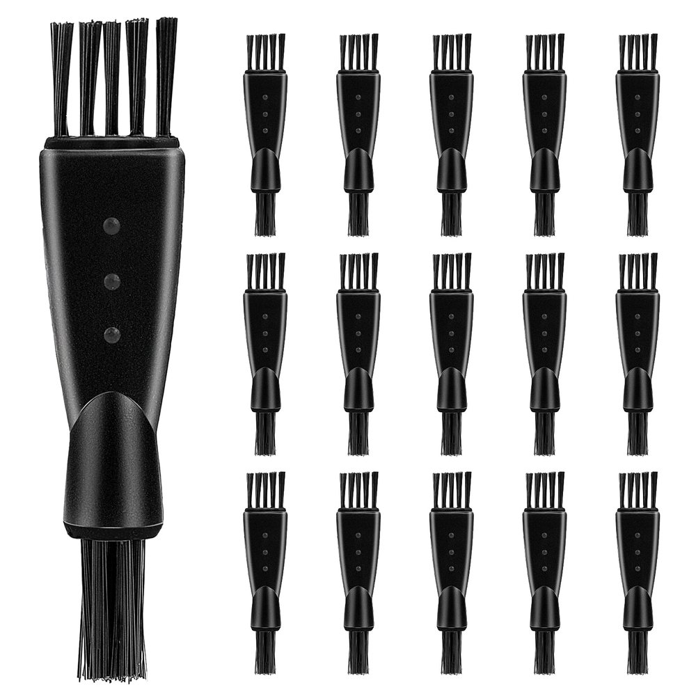 Electric Shaver Cleaning Brush 16 PCS Mens Razor Brush Double-Headed Trimmer Brush Cleaner for Beard Hair Trimmer, Hair Clipper, Razor, Barber, Electric Shaver