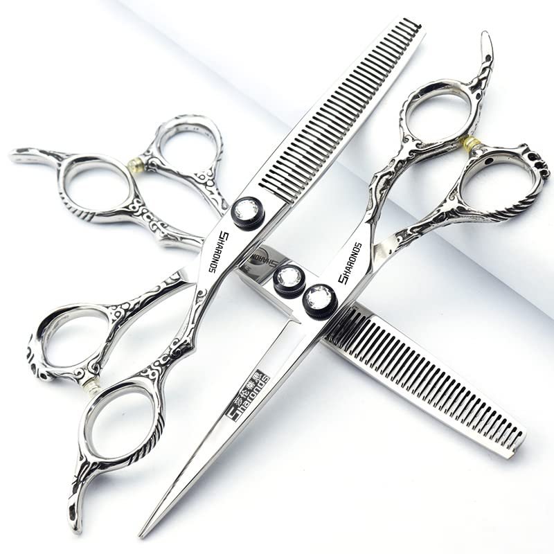 Professional Barber Set 6/6.5/7-inch Professional Hairdresser Stainless Steel Barber Set (6.5 inch 3PC)