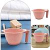 Beaupretty Hair Dye Facial Tools 2pcs Tint Bowl Mixing Bowls Hair Dye Bowls with Handle for for Barber Salon Home Pink Hair Dye Facial Tools view 3