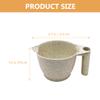 Beaupretty 2pcs Tint Bowl Mixing Bowls Hair Dye Bowls with Handle for for Barber Salon Home Beige view 2