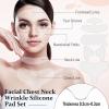 Maitys 32 Pcs Facial Chest Neck Silicone Pad Reusable Face Forehead Patches Facial Sleeping Mask Cover for Smoothing Chest Neck Forehead Eye Mouth (Rose Pink,Clear) view 3