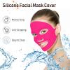 Maitys 32 Pcs Facial Chest Neck Silicone Pad Reusable Face Forehead Patches Facial Sleeping Mask Cover for Smoothing Chest Neck Forehead Eye Mouth (Rose Pink,Clear) view 4