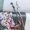 ZAYOIZY 4pcs Metal Hair Sticks Hair Bun Chopsticks Hair Pins Simple Sturdy Alloy Sticks for Women Long/Thick/Curly Hair, Silver&Black 6.7in view 4