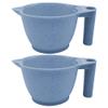 Beaupretty 2pcs Tint Bowl Mixing Bowls Hair Dye Bowls with Handle for for Barber Salon Home Blue view 1