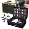 Beauty Salon Barber Case, Barber Carrying Case, Hair Stylist Tool Kits Organizer, Professional Barber Travel Carry Case, Mobile Barber Station Tool Box, for Home Salon Barber Supplies Organizing view 2