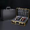 Beauty Salon Barber Case, Barber Carrying Case, Hair Stylist Tool Kits Organizer, Professional Barber Travel Carry Case, Mobile Barber Station Tool Box, for Home Salon Barber Supplies Organizing view 3