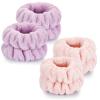 4 Pcs Wrist Bands for Washing Face-Dorbetar, Microfiber Wrist Towels for Washing Face, Spa Wristbands for Washing Face, Face Wash Wristbands, Arm Bands for Washing Face for Woman and Children view 1