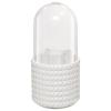 VALINK Makeup Brush Holder,360 Rotating Cosmetics Make up Brush Organizer Storage with Lid Travel Makeup Brushes Holder(White) view 1