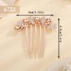 Aimimier Butterfly Rhinestone Hair Side Combs Crystal Inlaid Styling Hair Accessories Wedding Hair Clips Pins Party Hair Jewelry for Women and Girls(Champagne) view 2