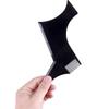 Beard Shaper Beard Shaping Tool & Guide for Men - Curve & Step Cut Edge Template for Trimming Mustache, Goatee, Neckline & Hairstyle - Black view 1