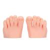 YUYTE 1 Pair Silicone Foot Model, Half Silicone Feet, Nail Art Training Display Fake Half Foot Model Pedicure Practice Silicone Foot Model (Light Skin Color) view 1