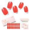 NAILOG Semi Cured Gel Nail Strips, 20Pcs Long Lasting Stickers, Salon Quality Easy Apply & Remove Works with Any UV/LED Nail Lamps, Watermelon Red view 1