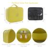 MOMIRA Travel Makeup Bag Cosmetic Bag Makeup Organizer Bag with Lighted Mirror, Adjustable Brightness in 3 Color Scenarios, Waterproof Makeup Train Case, Gift for Women - Yellow view 2