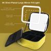 MOMIRA Travel Makeup Bag Cosmetic Bag Makeup Organizer Bag with Lighted Mirror, Adjustable Brightness in 3 Color Scenarios, Waterproof Makeup Train Case, Gift for Women - Yellow view 4