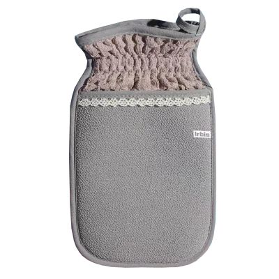 Irbis Deep Exfoliating Glove-Korean Body Scrub Mitt,Exfoliator Scrubber, Dead Skin Remover, Dual Texture Bath Sponge&Washcloth-Great for Shower, Bath, Spray Tan Removal or Home Spa-(Pink,Grey,Blue)