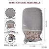Irbis Deep Exfoliating Glove-Korean Body Scrub Mitt,Exfoliator Scrubber, Dead Skin Remover, Dual Texture Bath Sponge&Washcloth-Great for Shower, Bath, Spray Tan Removal or Home Spa-(Pink,Grey,Blue) view 4