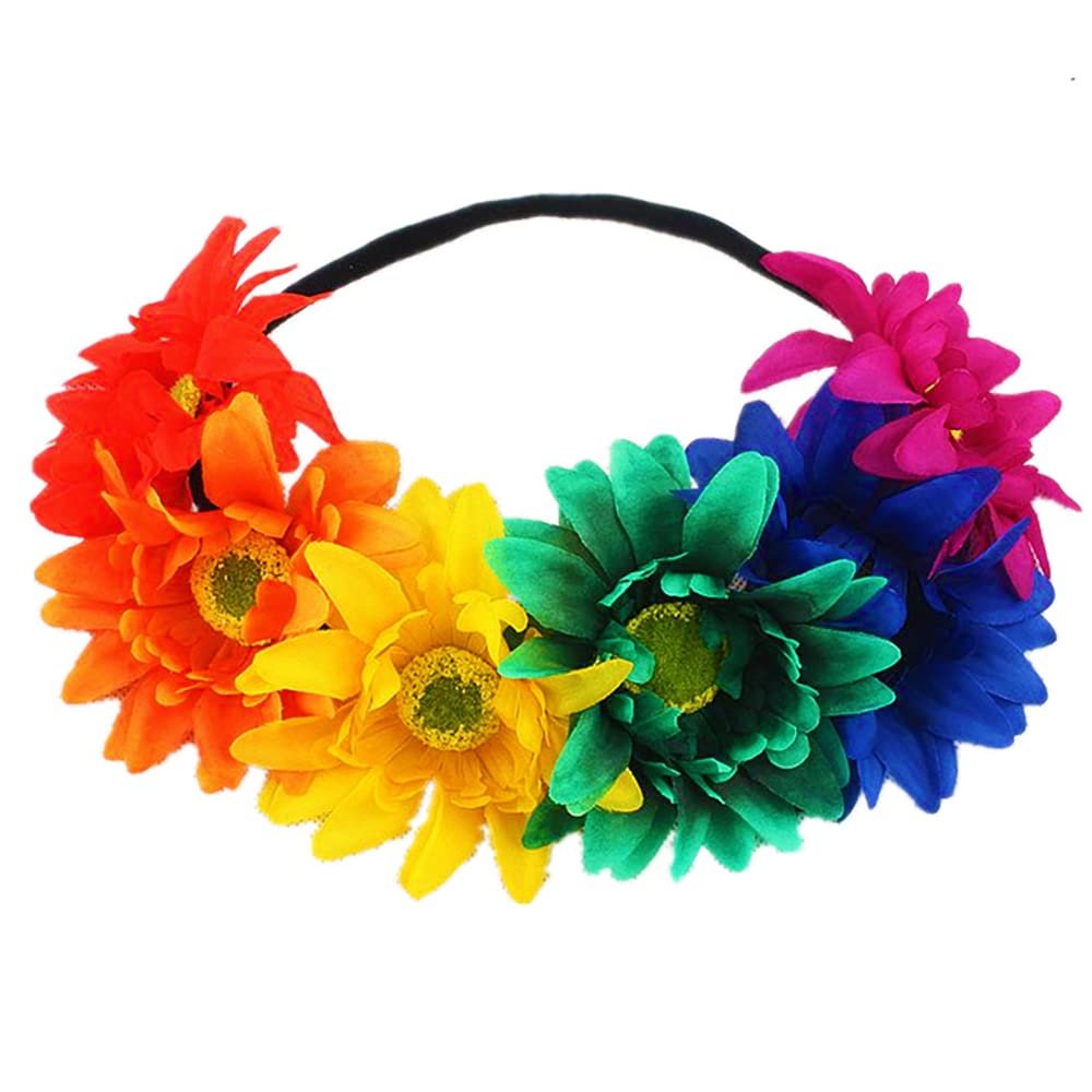 ZLIXING Rainbow Headband Pride Outfits Accessories Women Men Hat Bandana Gay Pride Merch Decorations Accessories Shirt Stuff for LGBTQ