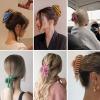 6 PCS Hair Claw Clips for Women Thick Hair, Matte Non-SlipHair Clips Fishtail/Twist Cute Big Middle Hair Clips Strong Hold Thin Hair Accessories (6 PCS (Save25%)) view 4