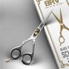 LEFT HANDED Razor Sharp Mustache & Beard Scissors - 5.5" - 100% High Carbon Stainless Steel - Facial Hair Trimming Shears (LEFT HANDED - Silver) view 3