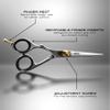 LEFT HANDED Razor Sharp Mustache & Beard Scissors - 5.5" - 100% High Carbon Stainless Steel - Facial Hair Trimming Shears (LEFT HANDED - Silver) view 4