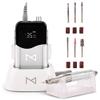 M Mase- Professional Nail Drill Machine - Coreless 2-in-1 Nail File - Electric, Cordless, 35000 RPM, HD Display - Electric Nail Drill for Professional & Home Use (White) view 1