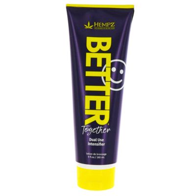 Hempz Better Together Dual Use Intensifier Tanning Lotion 9 ounces. Can be used to UV, Spray Tan and Red Light Therapy