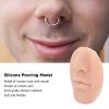 3pcs Piercing Practice Model, Reusable Elastic 3D Nose and Mouth Model Soft Silicone Nose Model with Mouth, Silicone Flexible Model for Nose Ring And Nose Nail Piercing Practice view 2