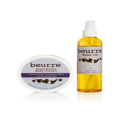 Beurre Shea Butter Belly Cream & Oil