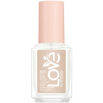 LOVE by essie Nail Care, 85% Plant-based, Salon-Quality, Base and Top Coat, 0.46 Fl Oz