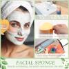 Sieral 120 Pcs Compressed Facial Sponges with Container Disposable Face Sponge Pads for Washing Face Cleansing Exfoliating Esthetician Makeup Removal(Heart,Colorful) view 3