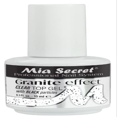 Mia Secret Granite Effect TOP GEL clear - UV/LED clear top Gel - 0.5 fl. oz - Granite top coat