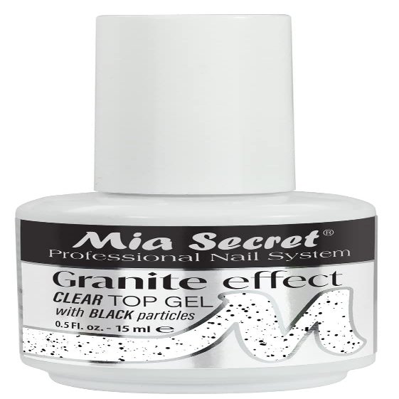 Mia Secret Granite Effect TOP GEL clear - UV/LED clear top Gel - 0.5 fl. oz - Granite top coat