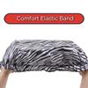 DONNA ARGAN Patterned Sleep Cap Hair Sleep Shower Cap Bonnet satin Bonnet for Sleeping Hat XL Zebra view 3